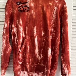 Red Tie-Dye Men's Sweater